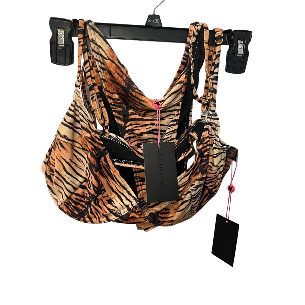 SOUTH BEACH ANIMAL PRINT TWO PIECE BIKINI SET NWT